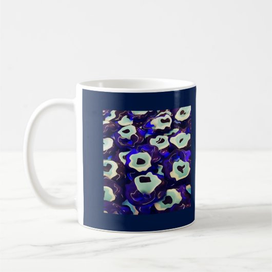 Türkisch Boncuk Eye Shaped Amulet Bizarre Art Kaffeetasse (Links)