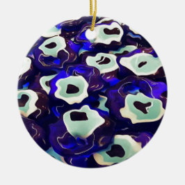 Türkisch Boncuk Eye Shaped Amulet Bizarre Art Keramik Ornament