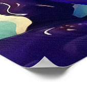 Türkisch Boncuk Eye Shaped Amulet Bizarre Art Poster (Ecke)