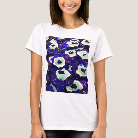 Türkisch Boncuk Eye Shaped Amulet Bizarre Art T-Shirt (Vorderseite)