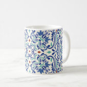 Türkisch farbig: Endlose Tile Elegance. Kaffeetasse (VorderseiteRechts)