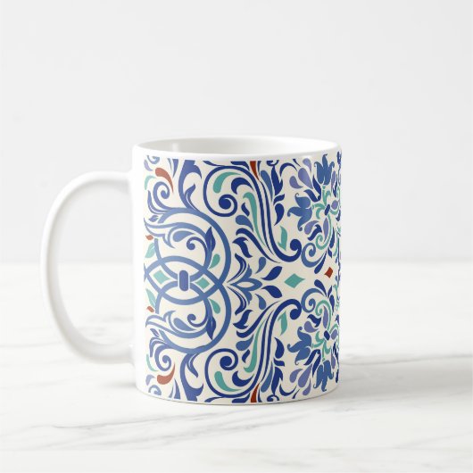 Türkisch farbig: Endlose Tile Elegance. Kaffeetasse (Links)