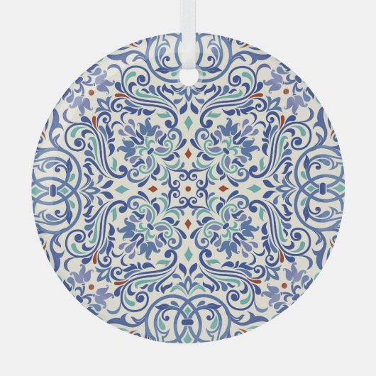 Türkisch farbig: Endlose Tile Elegance. Ornament Aus Glas (Vorderseite)