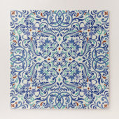 Türkisch farbig: Endlose Tile Elegance. Puzzle (Horizontal)