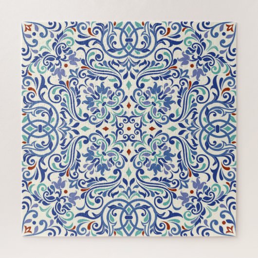 Türkisch farbig: Endlose Tile Elegance. Puzzle (Vertikal)