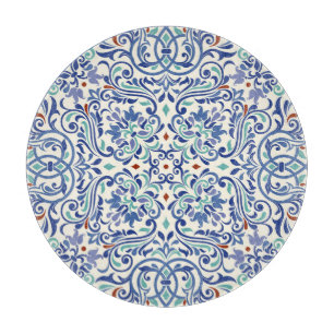 Türkisch farbig: Endlose Tile Elegance. Schneidebrett