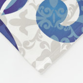 Türkisch farbig: Vintages Ostmuster Fleecedecke (Ecke)