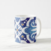 Türkisch farbig: Vintages Ostmuster Kaffeetasse (VorderseiteRechts)