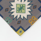 Türkisch farbiges Ethnic Motif-Muster Fleecedecke (Ecke)