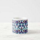 Türkisch Iznik Blumenmuster Bridesmaid Geschenk Espressotasse (Vorderseite)