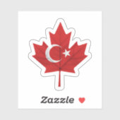 Türkisch-Kanadier Aufkleber (Blatt)