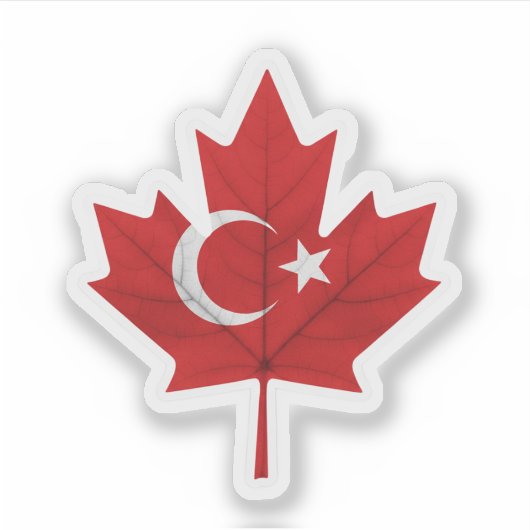Türkisch-Kanadier Aufkleber (Vorderseite)