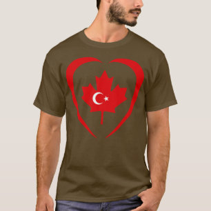 Türkisch-kanadisches Multinationales Patriot Flag T-Shirt