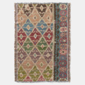 Türkisch Kilim Tepet Rug Decke (Vorderseite Vertikal)
