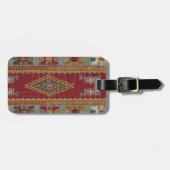 Türkisch Kilim Tepet Rug Gepäckanhänger (Vorderseite horizontal)