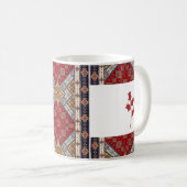 Türkisch-orientalisches Muster Rote Tasse mit Tuli (VorderseiteRechts)