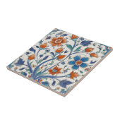 Türkisch-Osmanische Vintage Blumen Blau & Rot Blum Fliese (Seite)