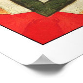 Türkisch Red Mandala Poster (Ecke)