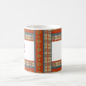 Türkisch-rot-braune Tasse mit Tulips (Mittel)