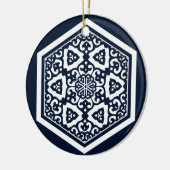 Türkisch-türkisblaue Ware Design Keramik Ornament (Links)