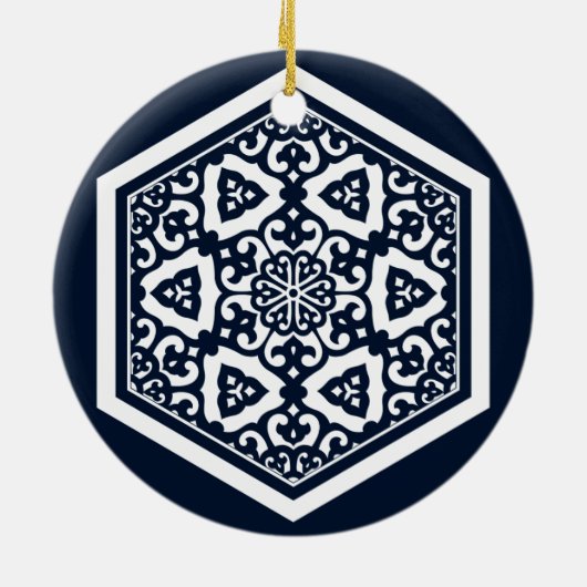 Türkisch-türkisblaue Ware Design Keramik Ornament (Hinten)