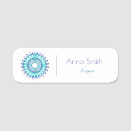 Türkisch-Türkisch-Mandala Namensschild