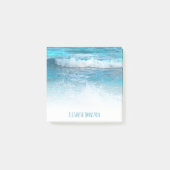 Türkisch-türkisfarbene Hawaii-Wellen Foto Post-it Klebezettel (Vorderseite)