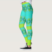 Türkisch und hell Limon Gemustert Leggings (Links)