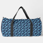 TÜRKISCH- UND NAVY-BLAUE-SAISON UND ROPE-MUSTER DUFFLE BAG (Vorderseite)