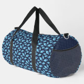 TÜRKISCH- UND NAVY-BLAUE-SAISON UND ROPE-MUSTER DUFFLE BAG (Rechte Ecke)
