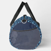 TÜRKISCH- UND NAVY-BLAUE-SAISON UND ROPE-MUSTER DUFFLE BAG (Rechts)