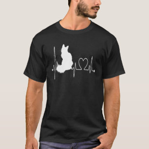 Türkisch Van Katze Herzschlag EKG Ich liebe meine T-Shirt