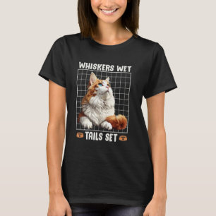 Türkisch Van Katze SCHNURRBART NASSE SCHWÄNZE SET T-Shirt