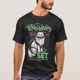 Türkisch Van SCHNURRBAR NAß SCHWANZ SET Lustiger K T-Shirt