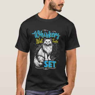 Türkisch Van SCHNURRBAR NAß SCHWANZ SET Lustiger K T-Shirt