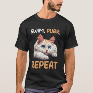 Türkisch Van SCHWIMMEN KNURREN WIEDERHOLEN Schwimm T-Shirt