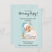 Türkisch Vintager Viktorianischer Weihnachtsmann Einladung (Vorne/Hinten)