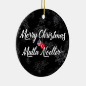 Türkische amerikanische zweisprachige keramikornament (Rechts)