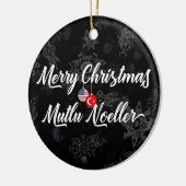 Türkische amerikanische zweisprachige keramikornament (Links)