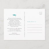 Türkische Änderungspläne Abschluss fett Typografie Einladungspostkarte (Rückseite)