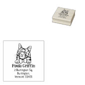 Türkische Angora Cat Rücksendeadresse Gummistempel (Stempel)