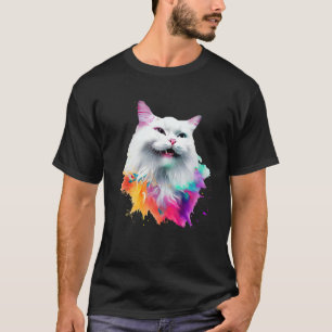 Türkische Angora farbenfrohe, malerische Streifen, T-Shirt