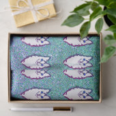 Türkische Angora Katze - Blaues Mit Augen Angora Seidenpapier (Geschenk)