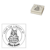 Türkische Angora Katze, Buch aus der Bibliothek vo Gummistempel (Stempel)