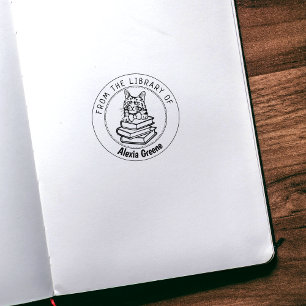 Türkische Angora Katze, Buch aus der Bibliothek vo Gummistempel