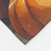 Türkische Angora Katze Herbst Erntedank Art Fleecedecke (Ecke)