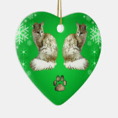 Türkische Angora-Katze Keramik Ornament (Rechts)