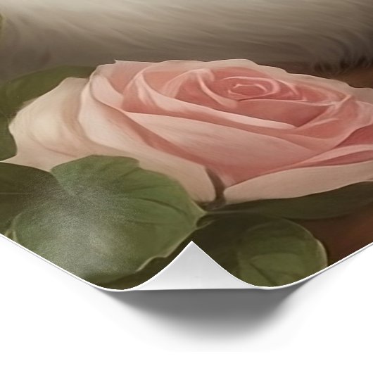 Türkische Angora-Katze Poster (Ecke)