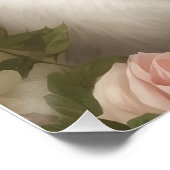 Türkische Angora-Katze Poster (Ecke)