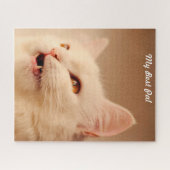 Türkische Angora Katze. Puzzle (Horizontal)